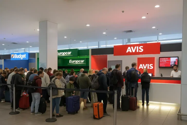 Murcia airport rental desk